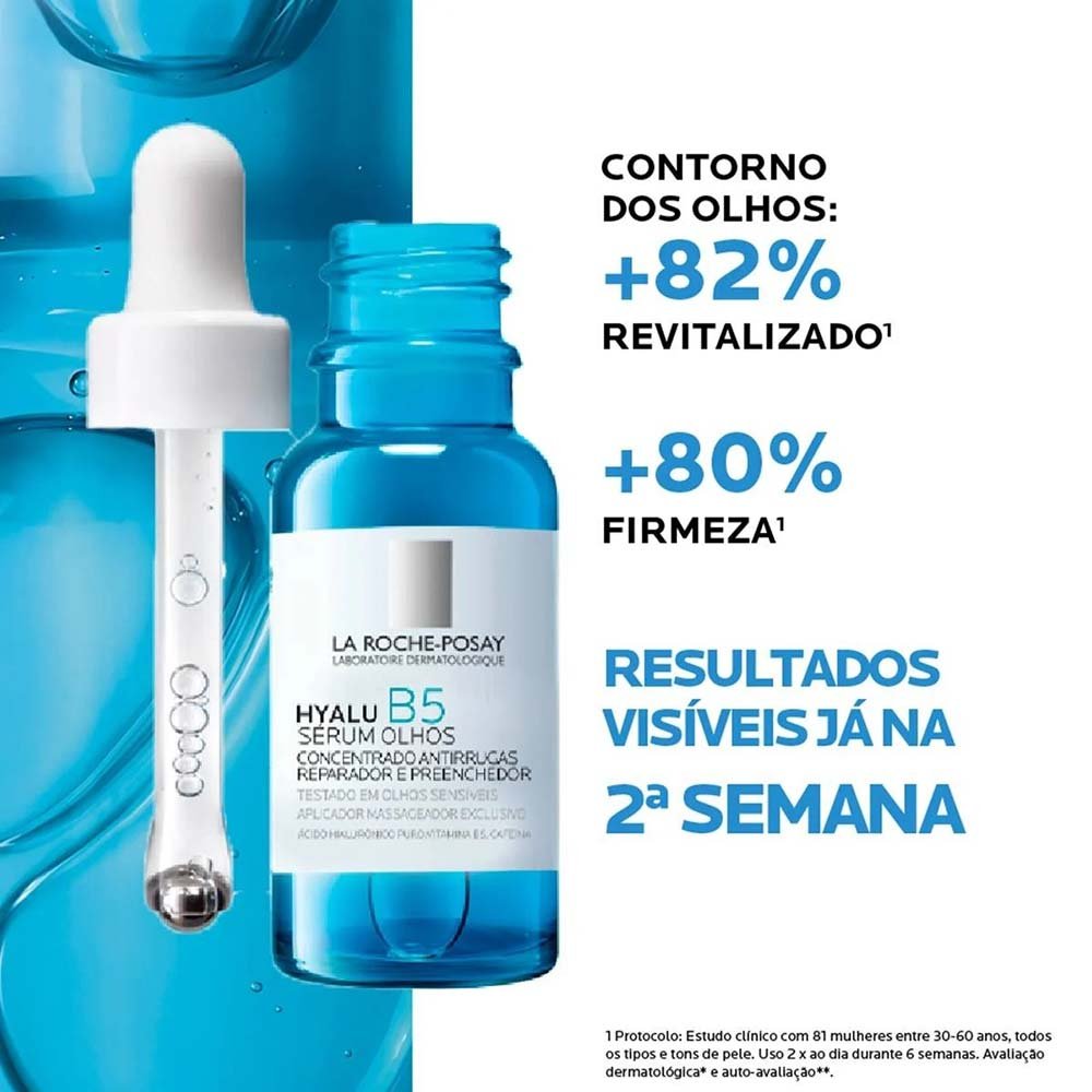 Sérum Reparador para Área dos Olhos La Roche Posay - Hyalu B5 Eye 15ml 5