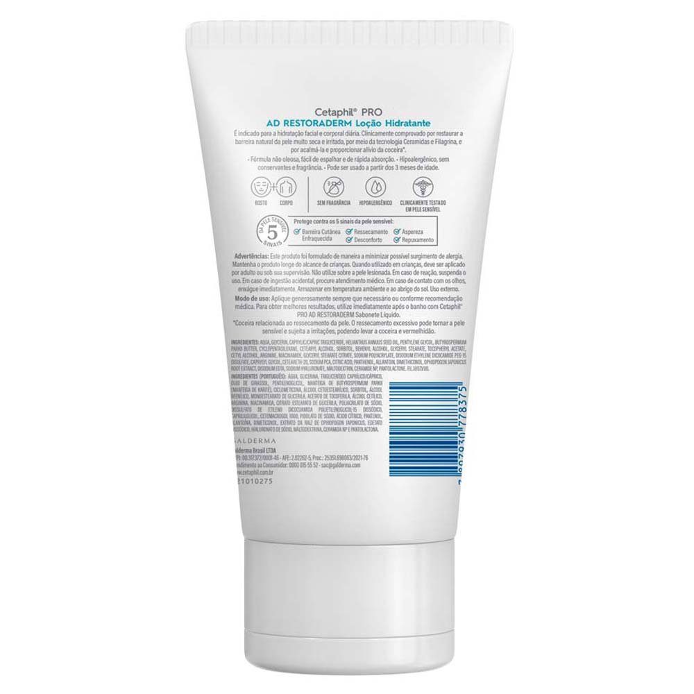 Loção Hidratante Cetaphil Pro Ad Restoraderm 145ml 2