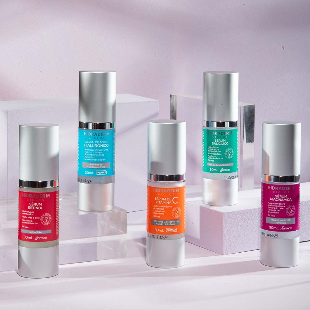Sérum Facial Hidraderm Ciclos Retinol 30ml 6