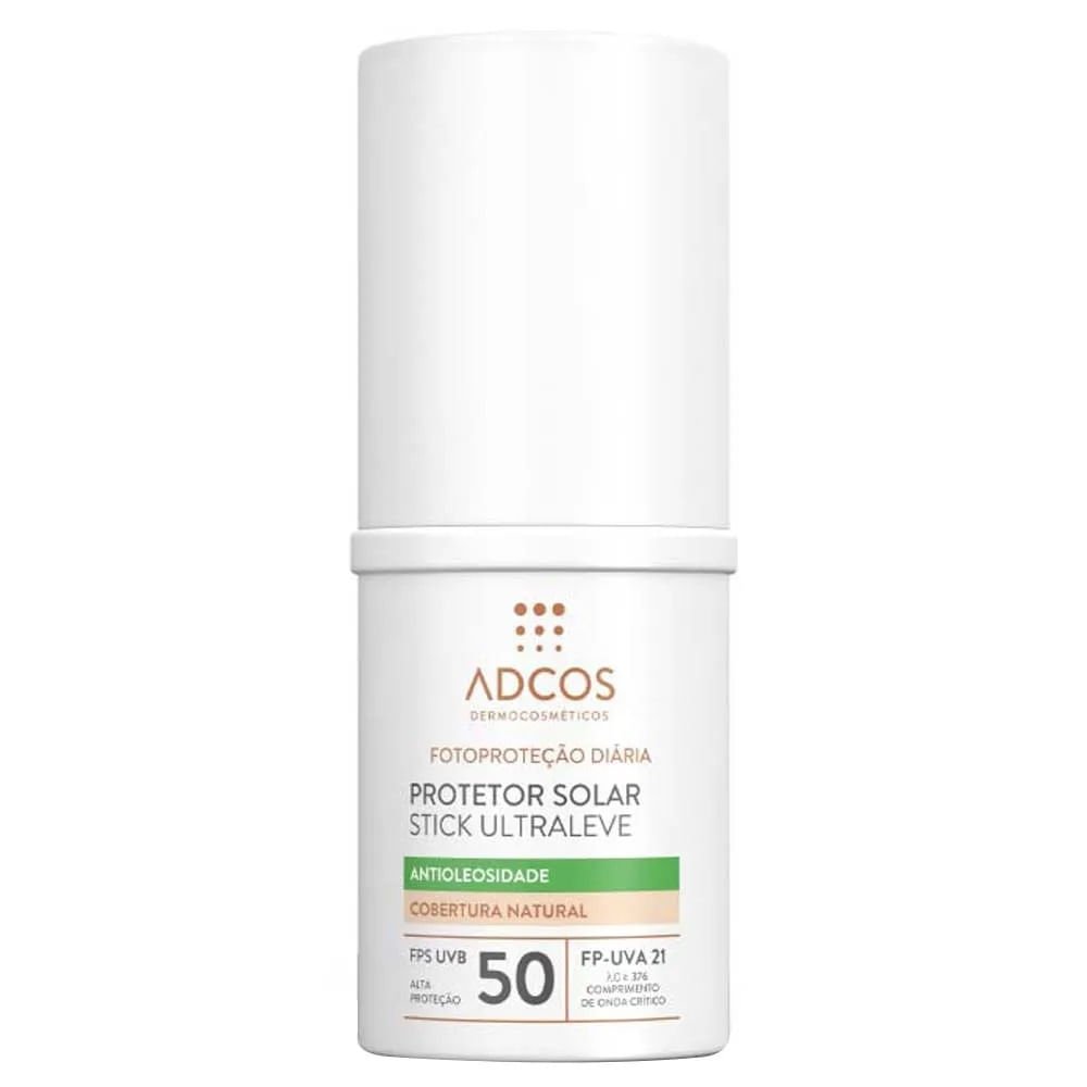 Adcos Dermocosméticos Kit - Sérum Facial + Protetor Solar Antioleosidade Stick com Cor Beige ÚNICO 3