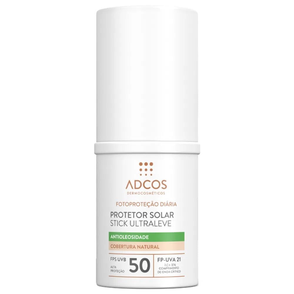 Adcos Dermocosméticos Kit - Sérum Facial + Protetor Solar Antioleosidade Stick com Cor Nude ÚNICO 3