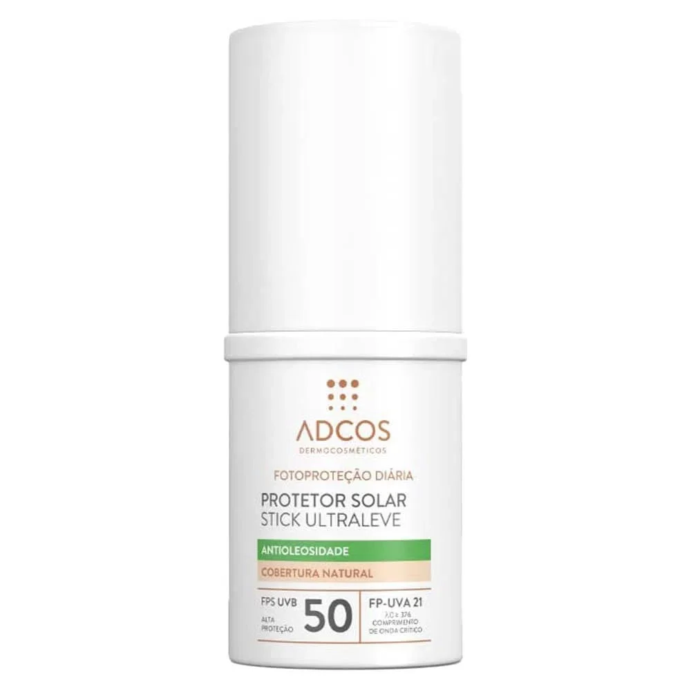 Adcos Dermocosméticos Kit - Sérum Facial + Protetor Solar Antioleosidade Stick com Cor Peach ÚNICO 3