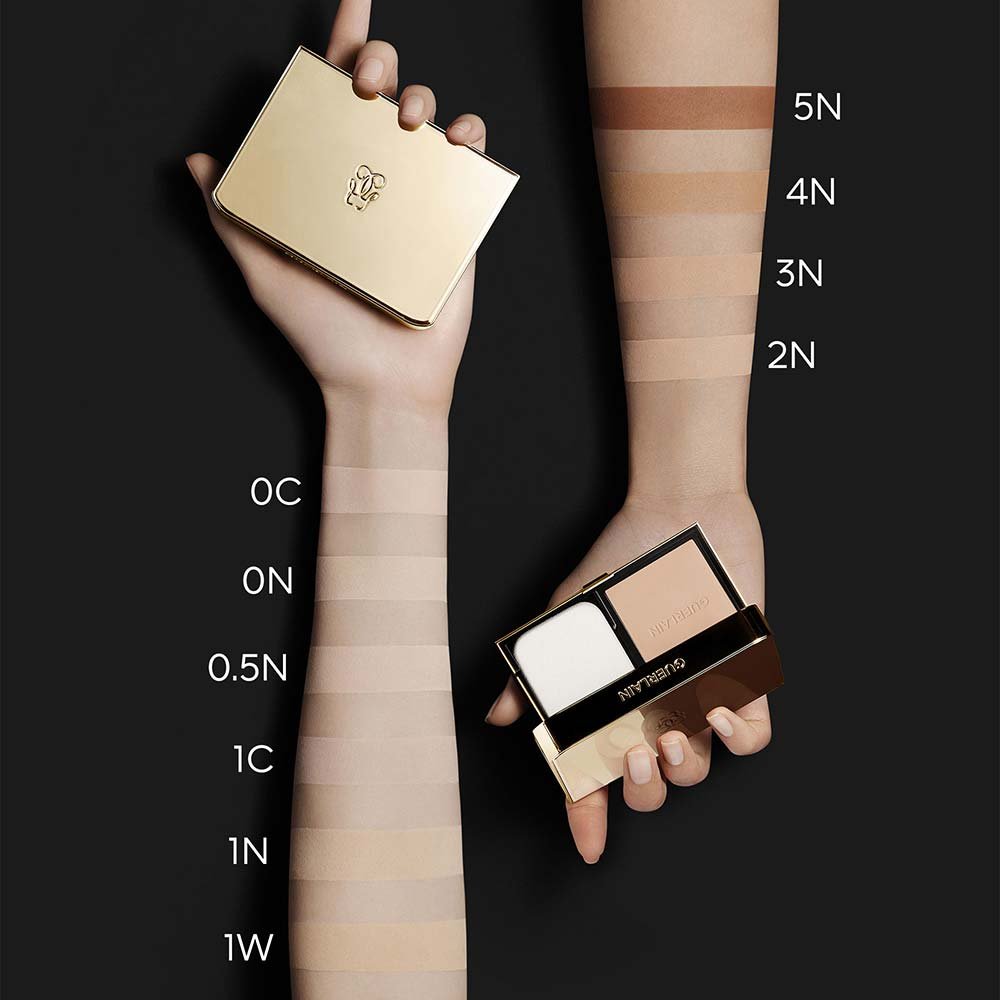 Base Facial Guerlain Parure Gold Skin Control 0N Compacta Bege 5