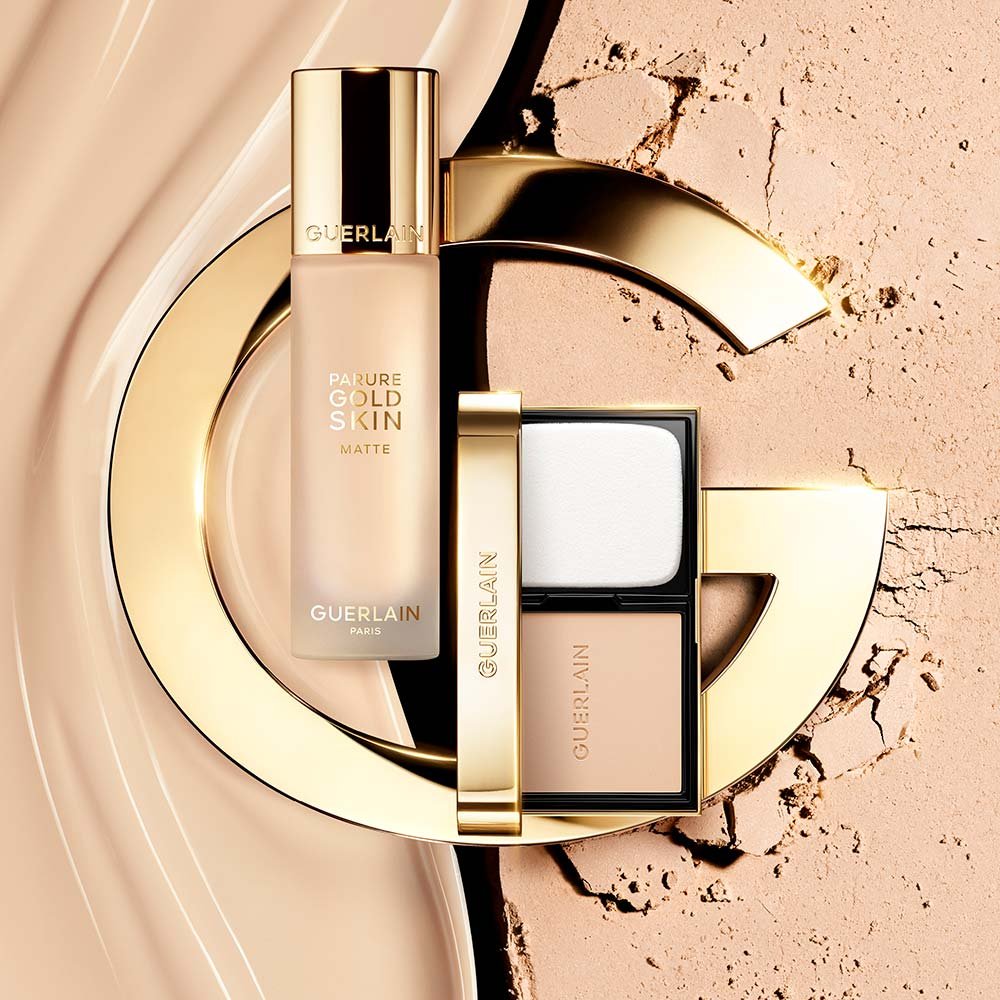 Base Facial Guerlain Parure Gold Skin Control 0N Compacta Bege 7