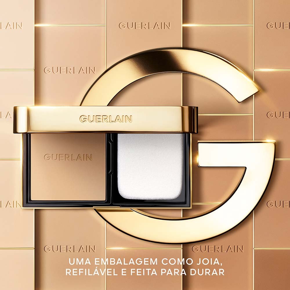 Base Facial Guerlain Parure Gold Skin Control 0N Compacta Bege 8