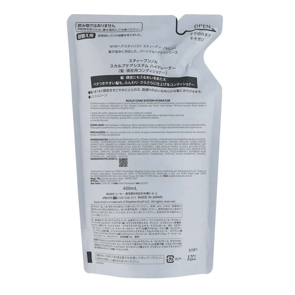 Stephen Knoll Scalp Care System Hydrator Condicionador Refil 400ml 2