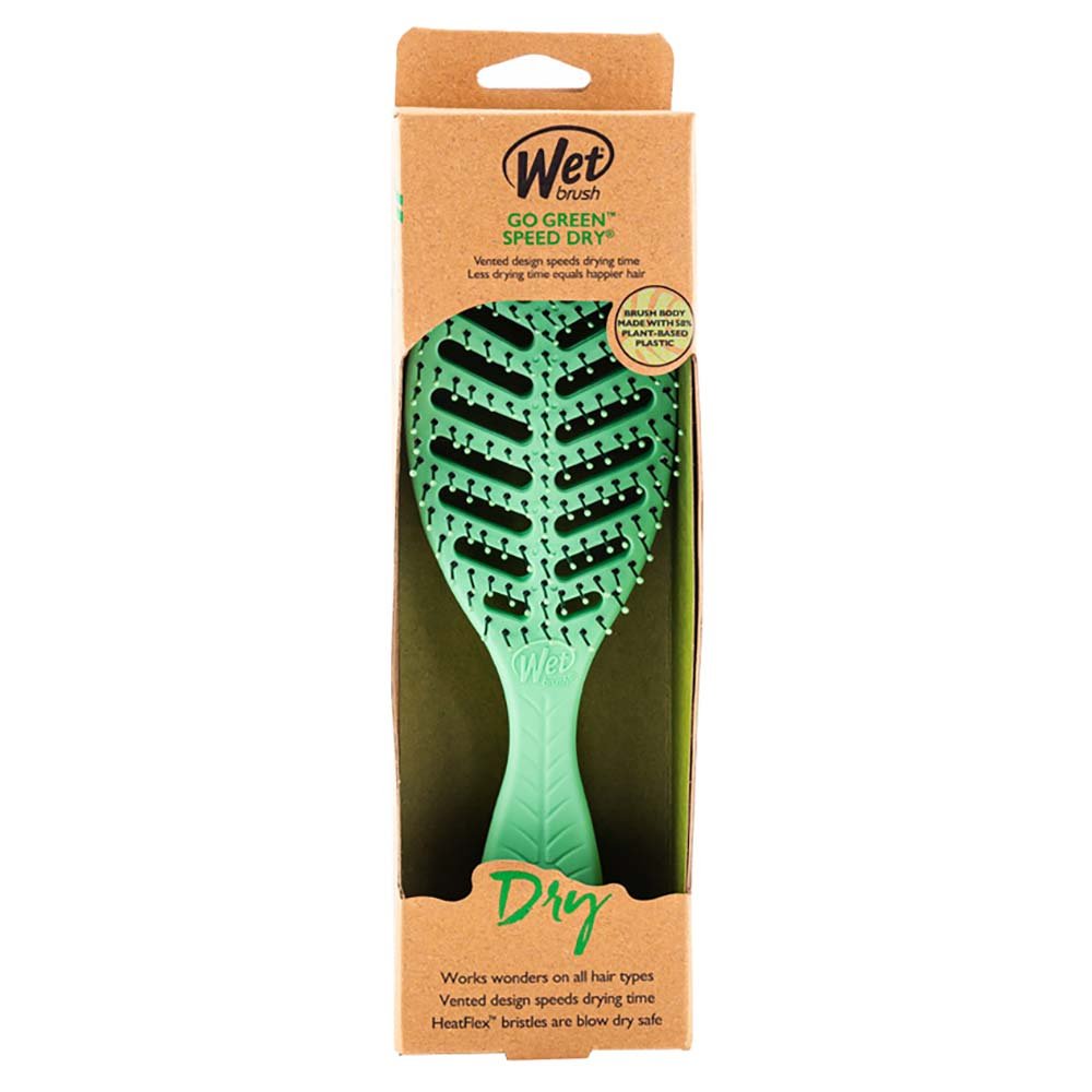 Escova De Cabelo Wetbrush Go Green Secagem Rápida Oval Verde 3
