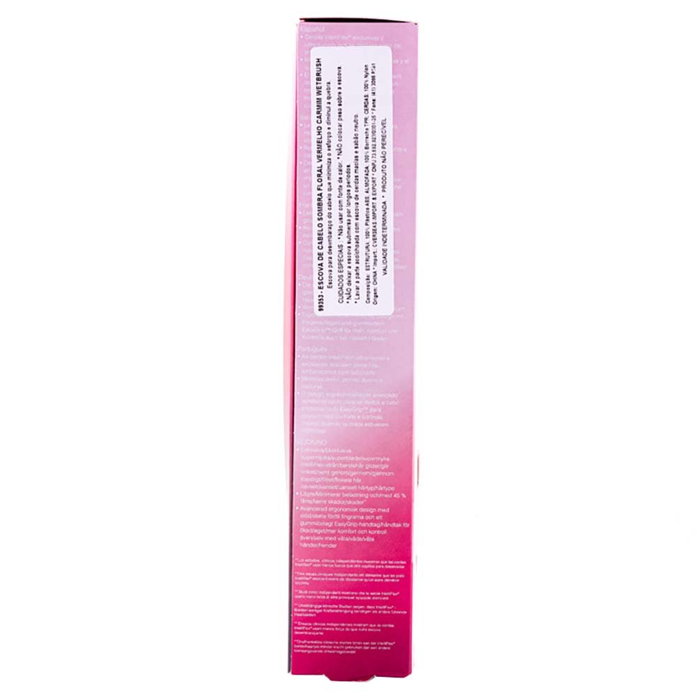 Escova De Cabelo Wetbrush Sombra Floral Rosa 4