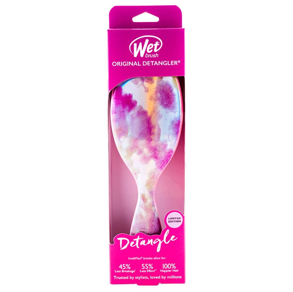 Escova De Cabelo Wetbrush Aquarela Rosa 3