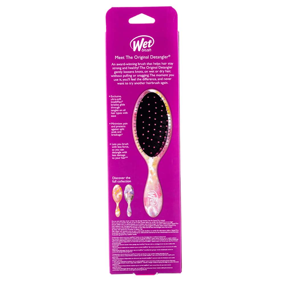 Escova De Cabelo Wetbrush Aquarela Rosa 4