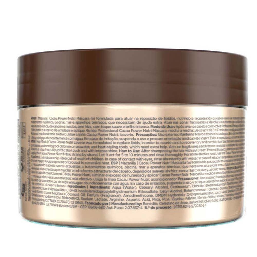 Richée Professional Cacau Power Nutri Máscara 250g 2