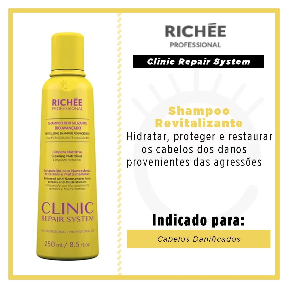 Richée Professional Clinic Repair Shampoo Revitalizante 250ml 2