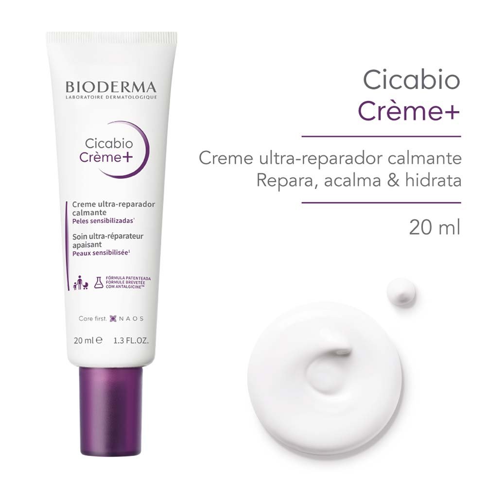 Creme Ultra-Reparador Calmante Bioderma - Cicabio Crème+ 20ml 2