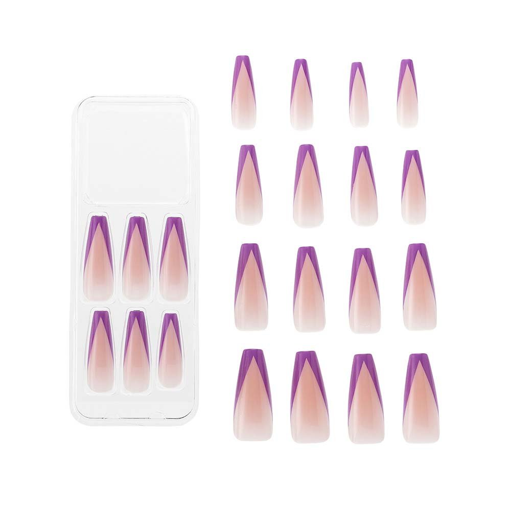 Unhas Postiças Kiss New York - Gel Extend New Purple ÚNICO 3