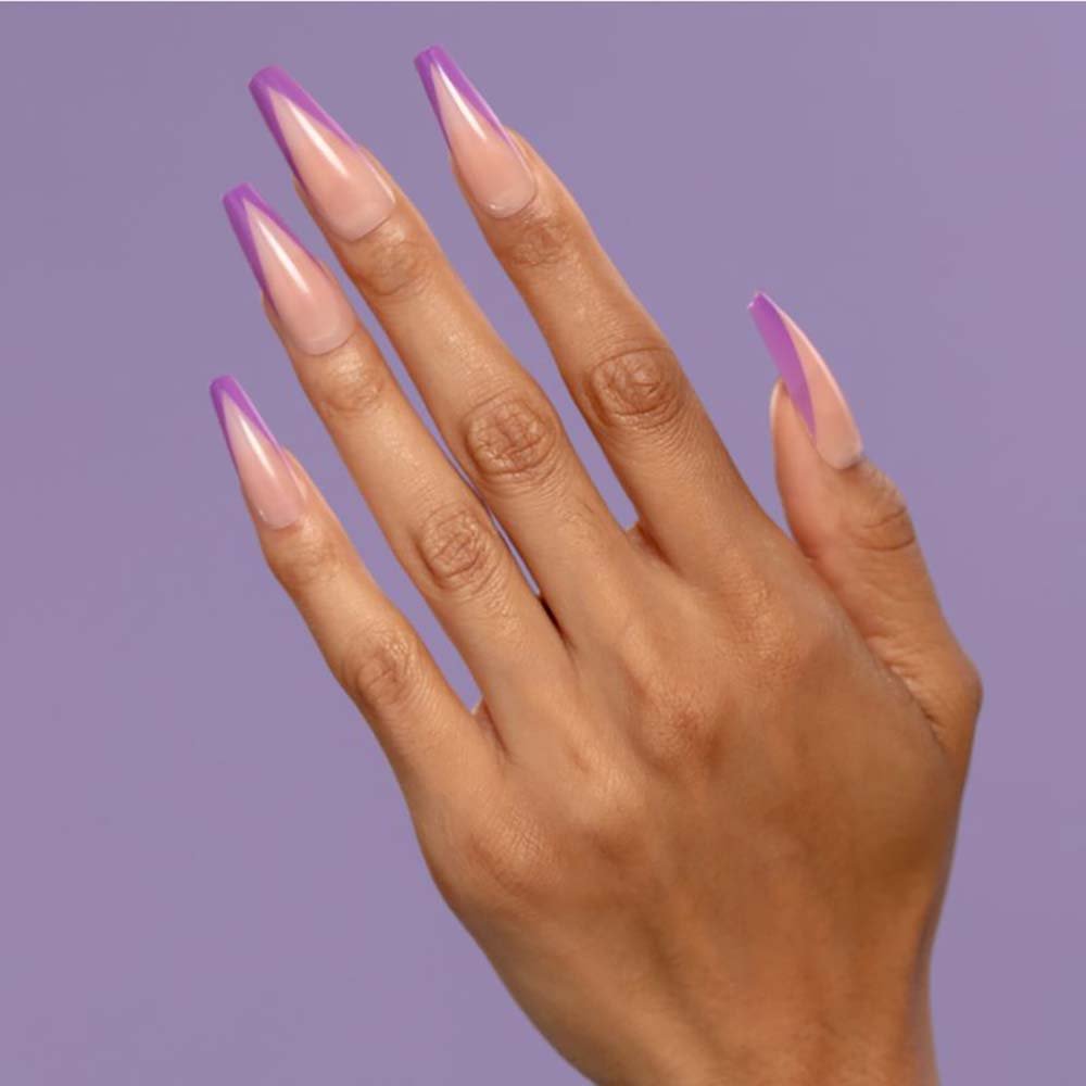 Unhas Postiças Kiss New York - Gel Extend New Purple ÚNICO 5