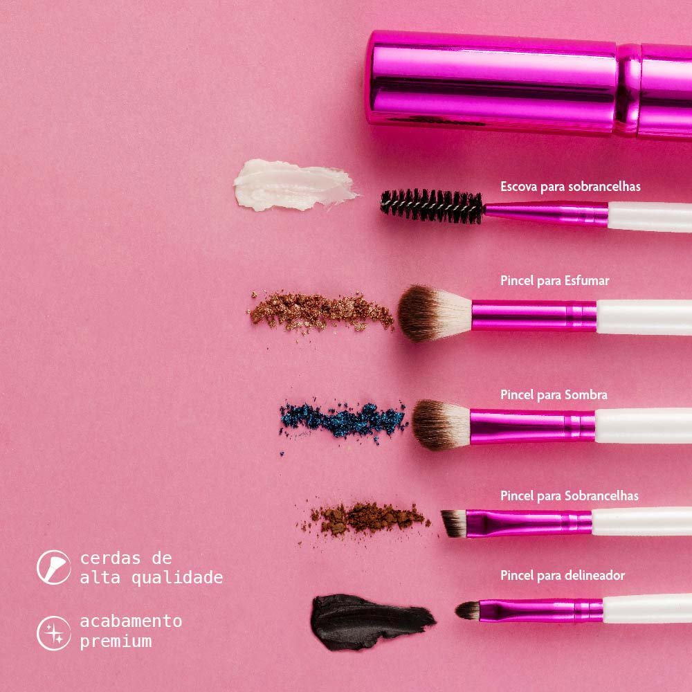 Ruby Kisses Kit de Pincéis para Olhos ÚNICO 4