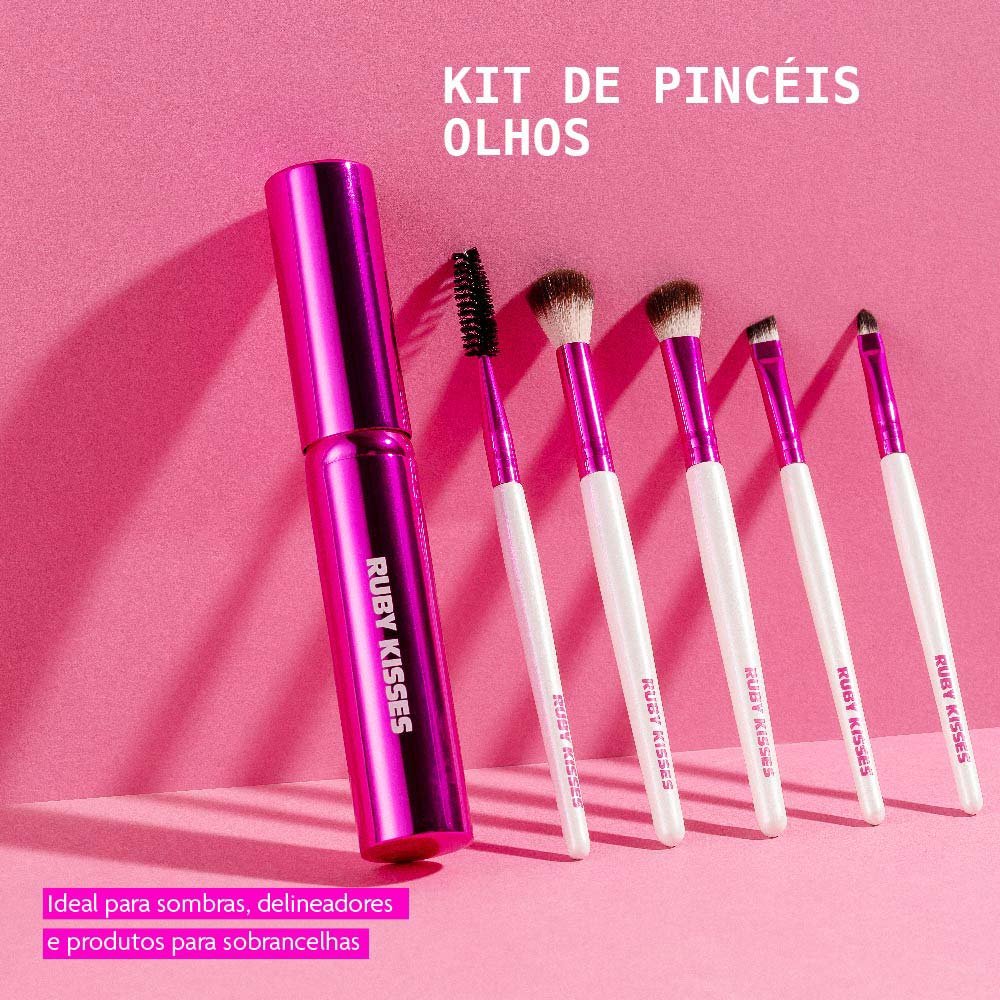 Ruby Kisses Kit de Pincéis para Olhos ÚNICO 5