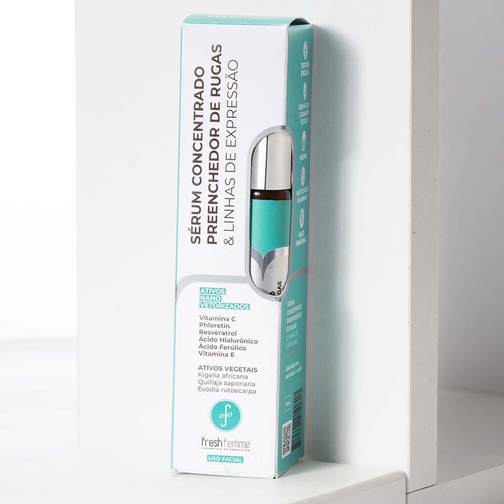Sérum Facial Concentrado Preenchedor de Rugas & Linhas de Expressão Fresh Femme 10ml 4