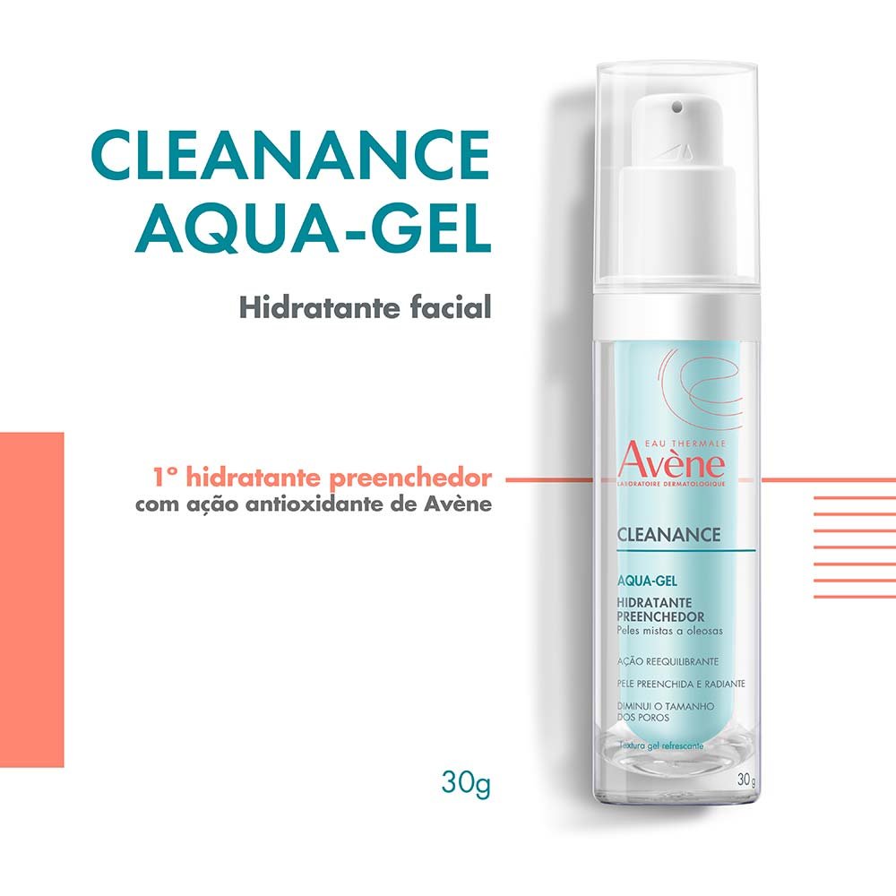 Hidratante Facial Eau Thermale Avène Cleanance - Aqua-Gel 30g 2