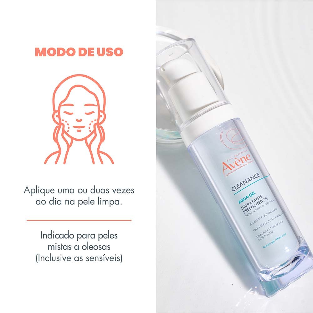 Hidratante Facial Eau Thermale Avène Cleanance - Aqua-Gel 30g 8