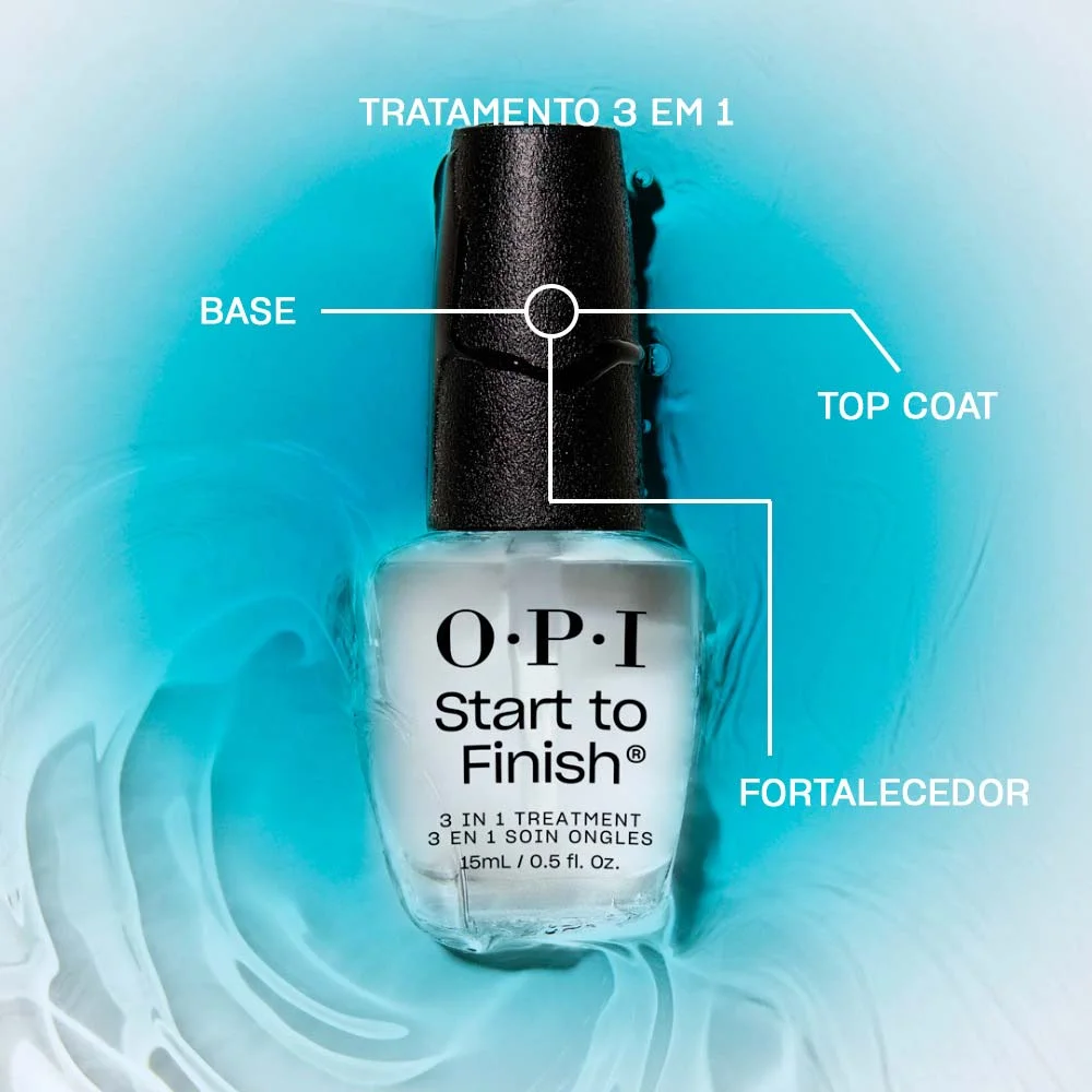 Tratamento para Unhas 3 em 1 O.P.I - Start To Finish Incolor 3