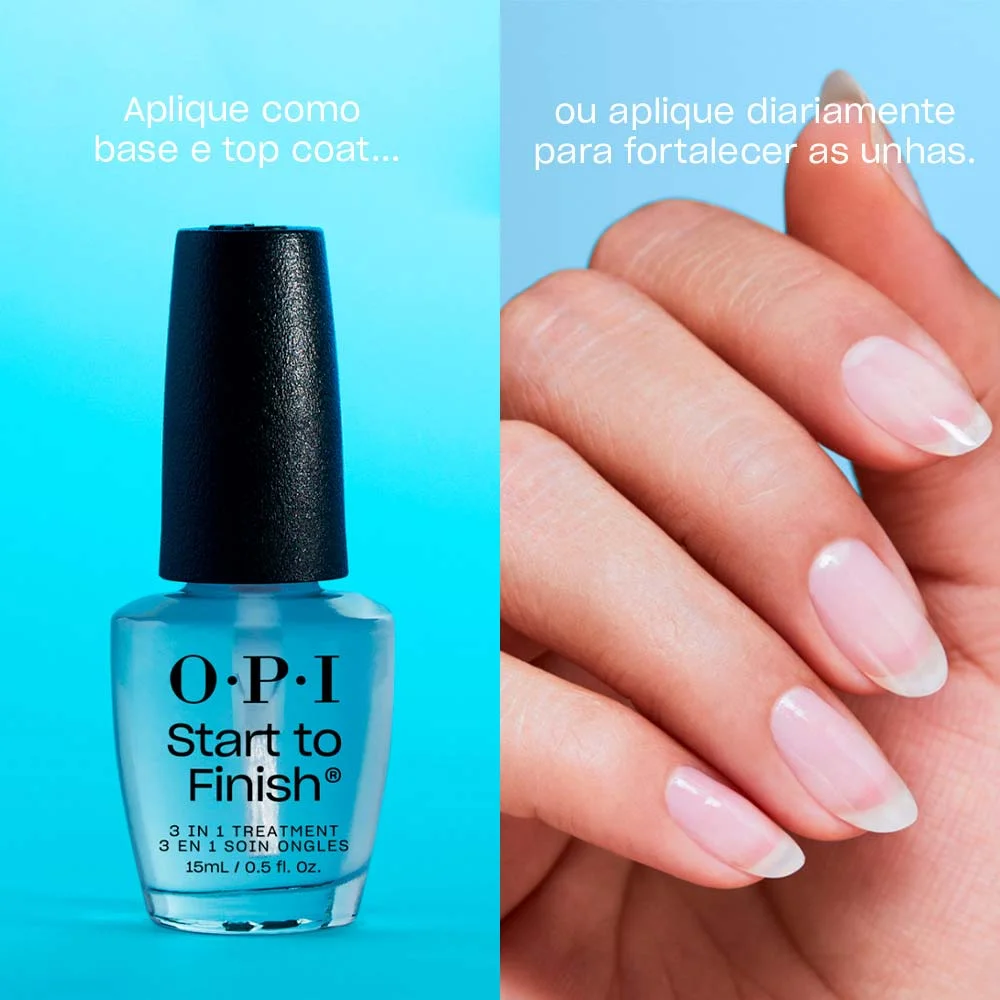 Tratamento para Unhas 3 em 1 O.P.I - Start To Finish Incolor 5