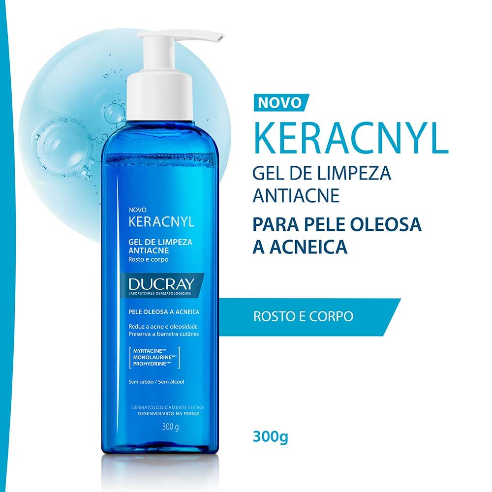 Gel de Limpeza Facil Antiacne Ducray - Keracnyl 300g 2