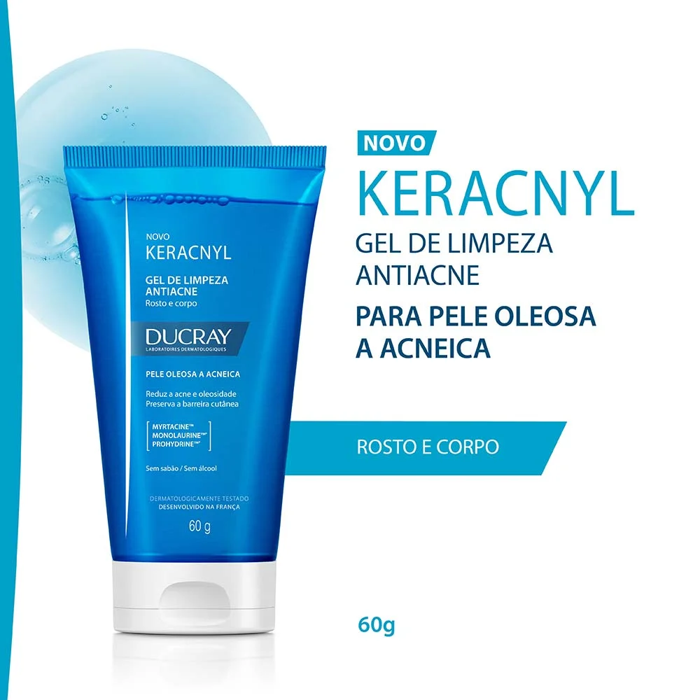 Gel de Limpeza Facil Antiacne Ducray - Keracnyl 60g 2
