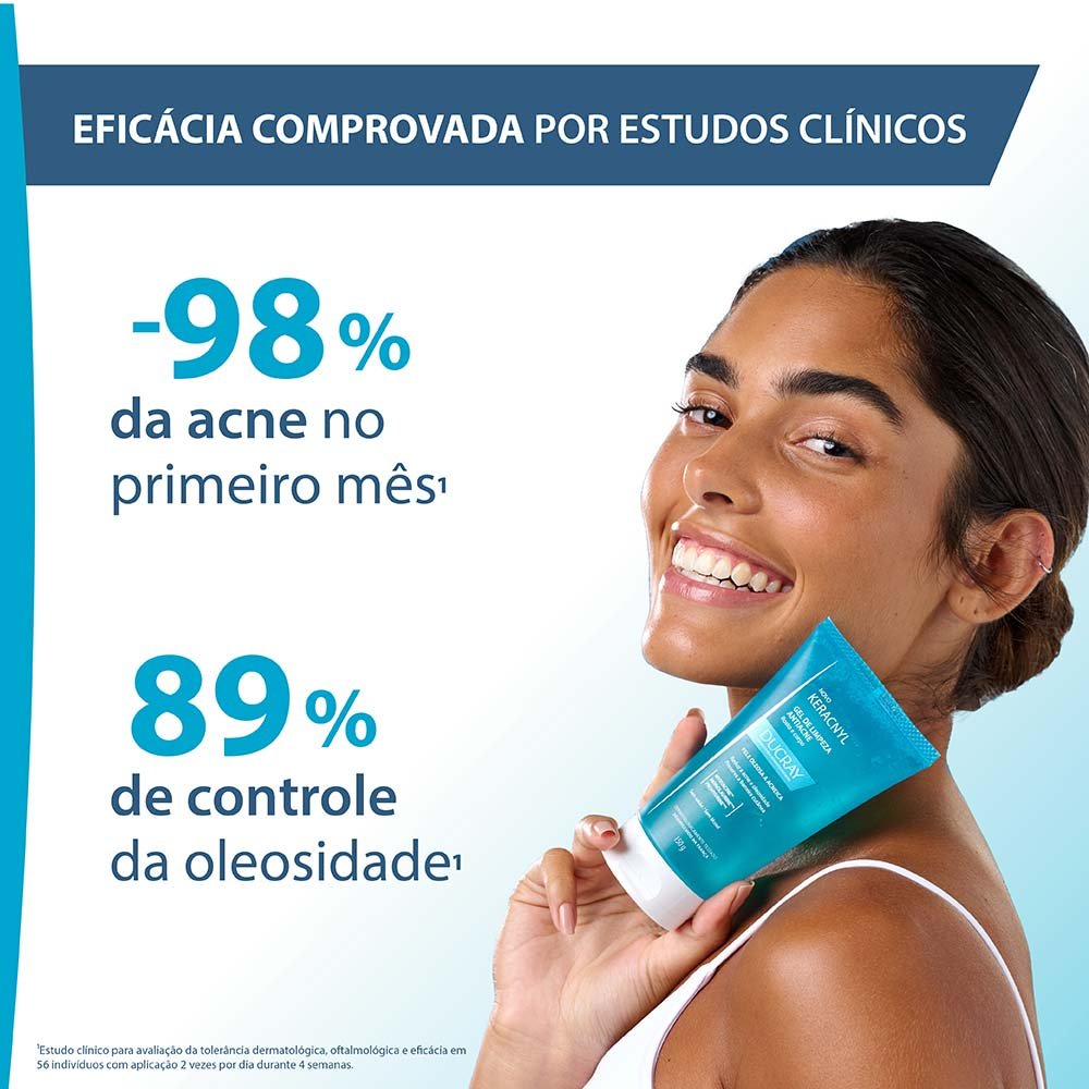 Gel de Limpeza Facil Antiacne Ducray - Keracnyl 60g 4