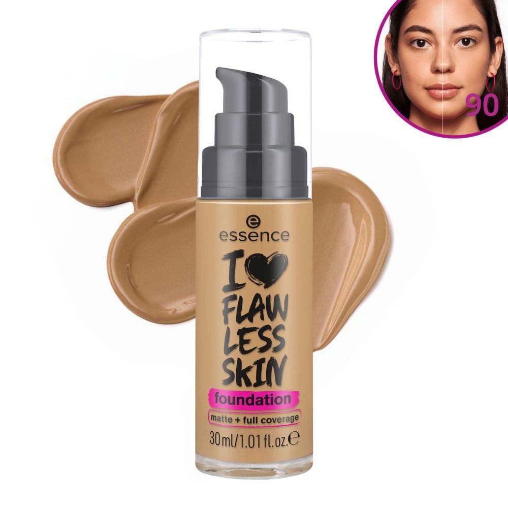 Base Líquida Essence - I Love Flawless Skin 90 Dark Sand 5