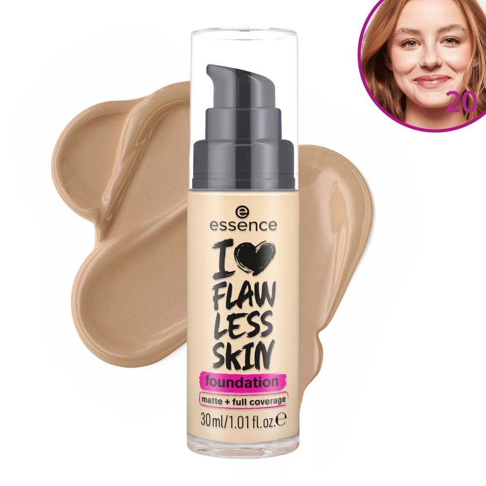 Base Líquida Essence - I Love Flawless Skin 20 Medium Porcelain 5