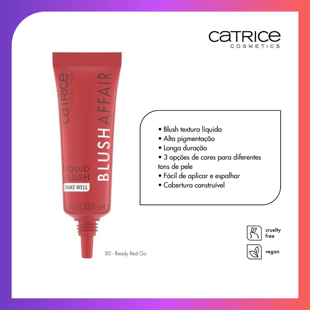 Blush Líquido Catrice - Blush Affair 030 Ready Red Go 6
