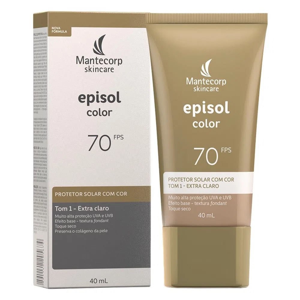 Mantecorp Skincare Episol Color Kit com 2 Protetores Solares com Cor FPS70 Tom 1 Tom 1 3