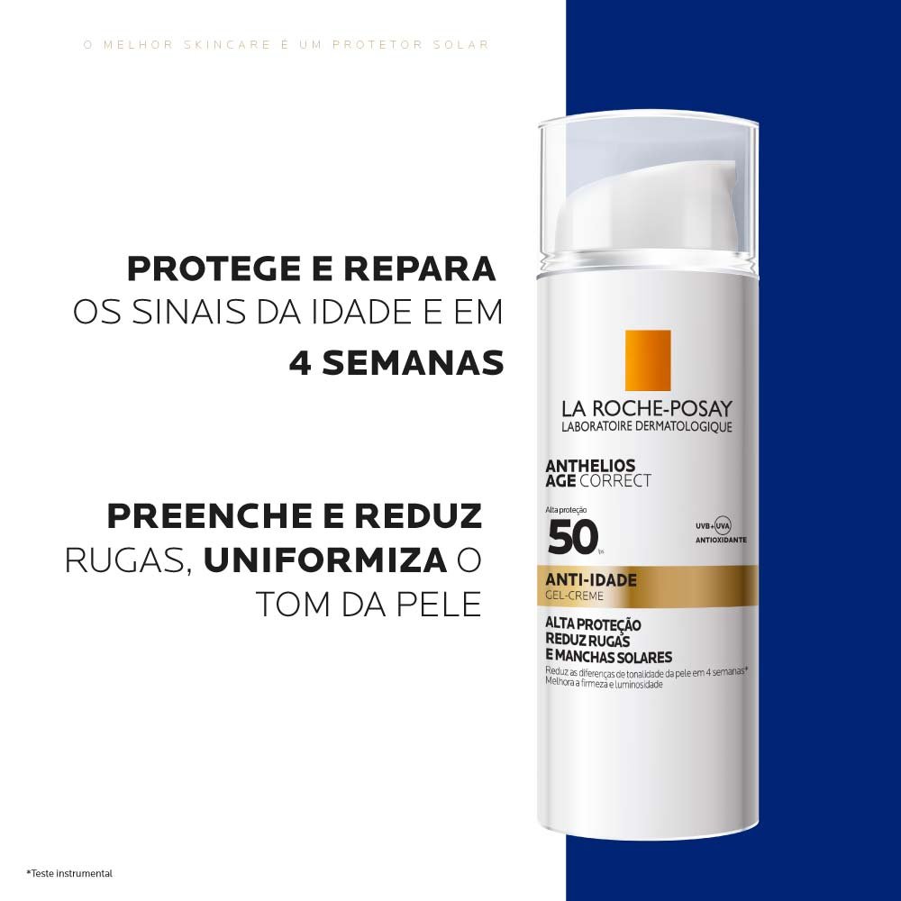Protetor Solar Facial La Roche-Posay - Anthelios Age Correct Fps50 50g 5