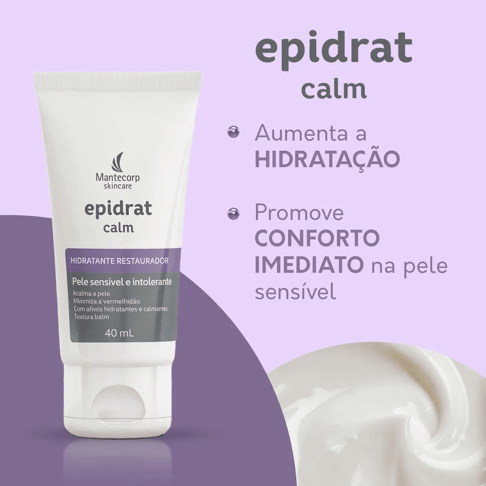 Kit Epidrat Calm Mantecorp 2x Hidratante Facial 40g ÚNICO 3