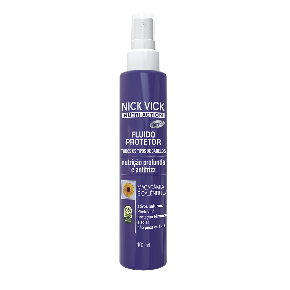 Nick & Vick Nutri Action Fluido Protetor - Nutrição Profunda e Antifrizz