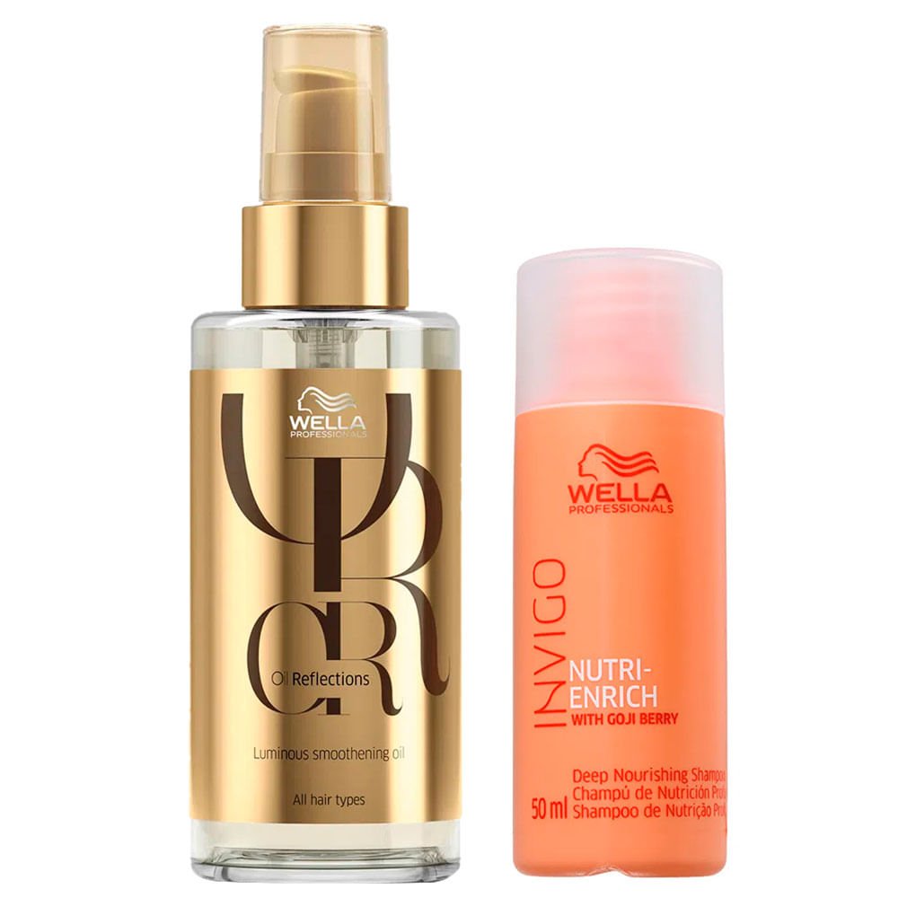 Wella Professionals Kit - Shampoo Invigo + Óleo Oil Reflection