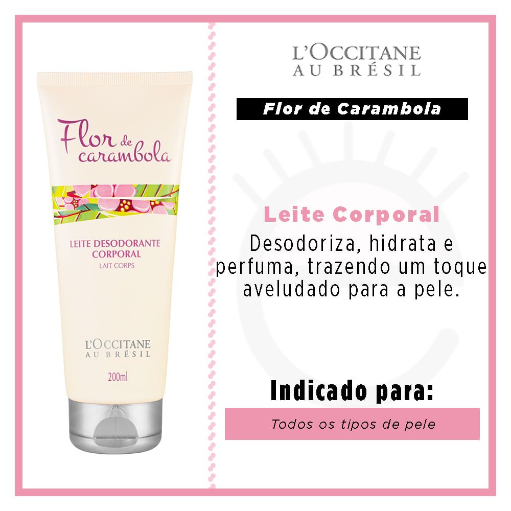 Leite Corporal L’Occitane au Brésil Carambola 200ml 2