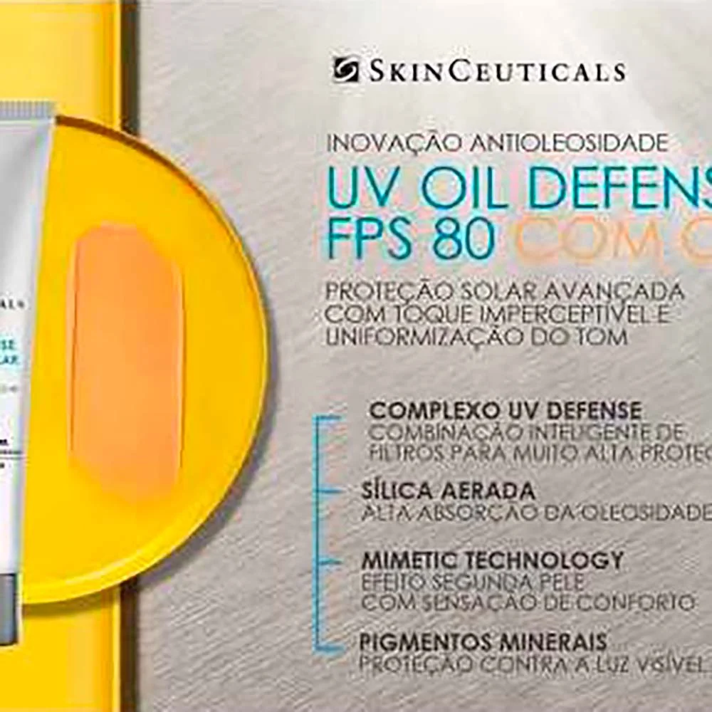 Protetor Solar Skinceuticals - UV Oil Defense FPS 80 Tinted Universal 3