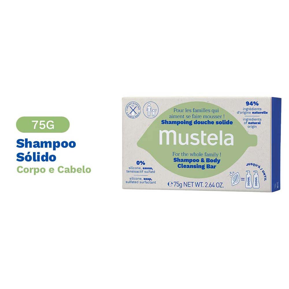 Mustela Shampoo Sólido 75g 3