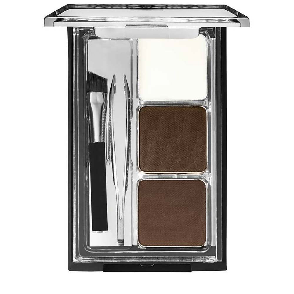 wet n wild Ultimate Brow Kit para Sombrancelhas - Pinça + Pincel + 2 Sombras + Cera 4