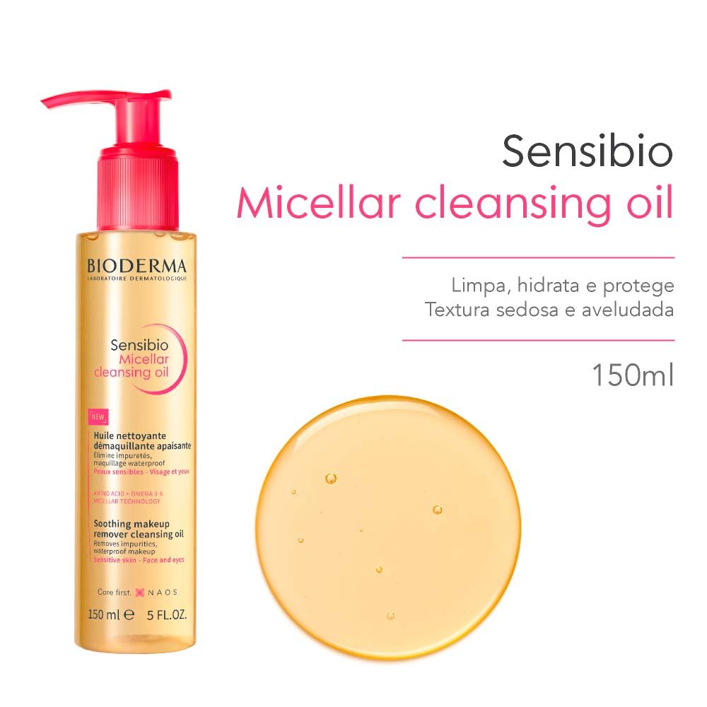 Óleo Micellar Bioderma Sensibio Cleansing Oil 150ml 2