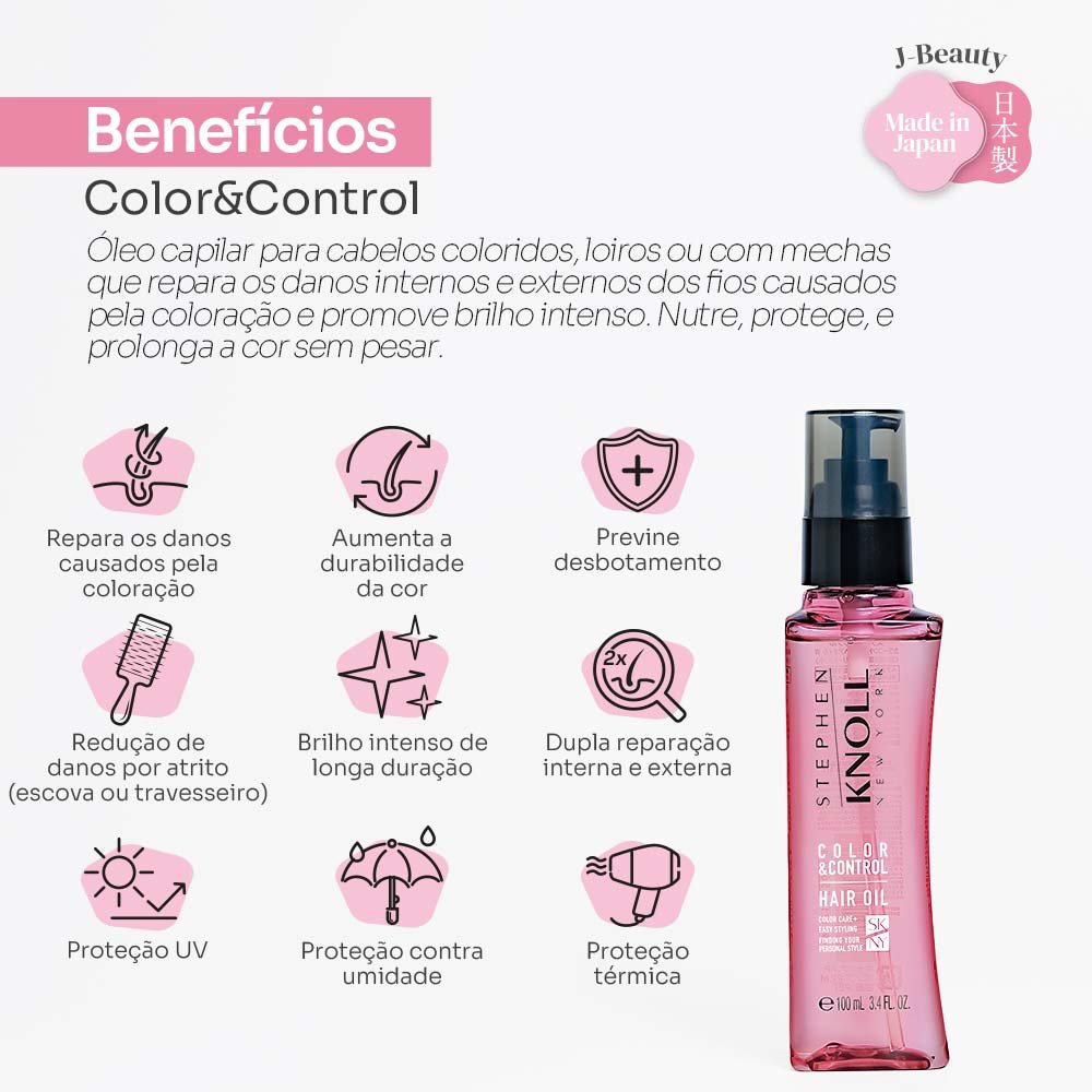 Stephen Knoll Color & Control Hair Oil 100ml 4