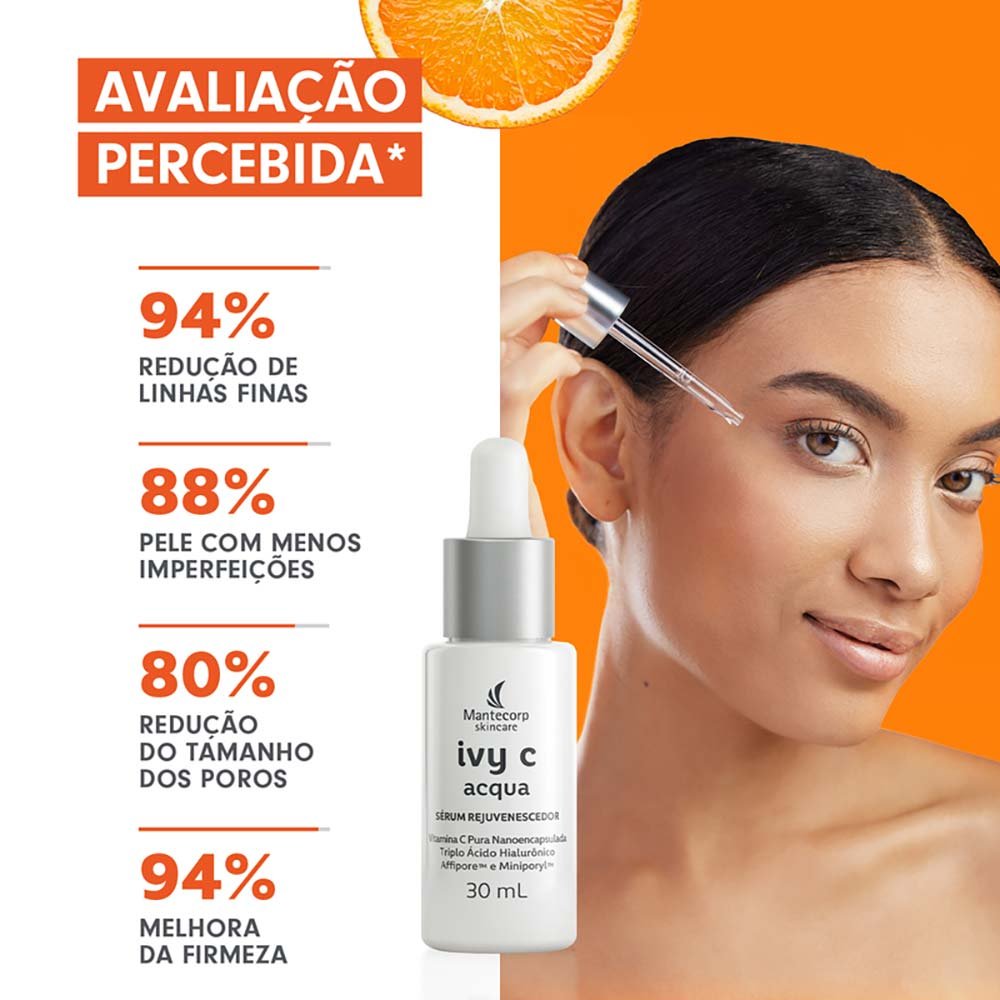 Rejuvenescedor Facial Mantecorp Skincare - Ivy C Acqua 30ml 6