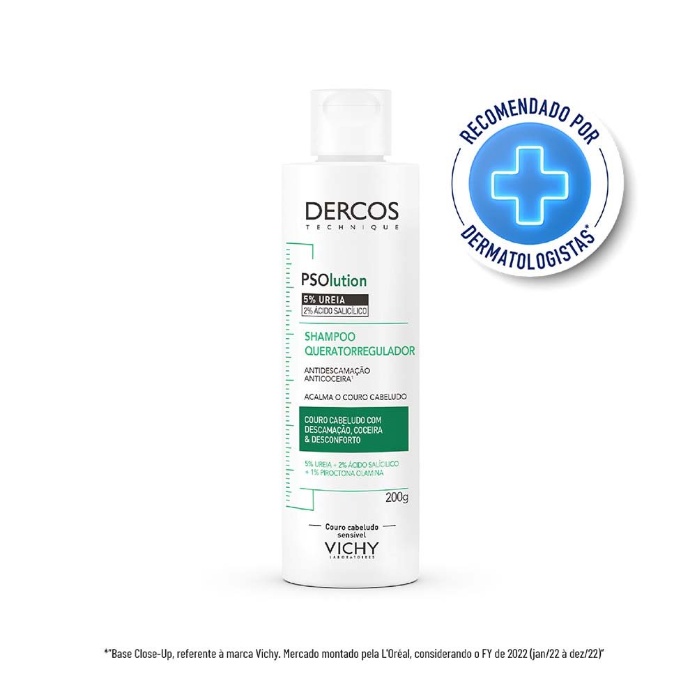 Vichy Dercos Psolution Shampoo Queratorregulador 200g 2