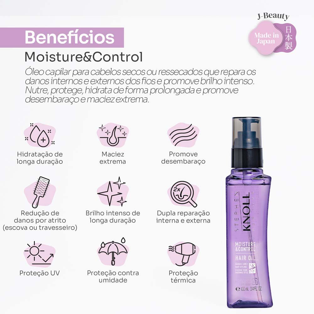 Stephen Knoll Moisture & Control Hair Oil 100ml 4