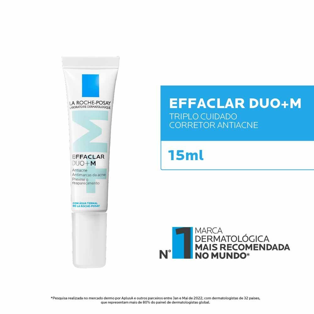 Cuidado Corretor Antiacne La Roche-Posay Effaclar Duo+M Triplo 15ml 3