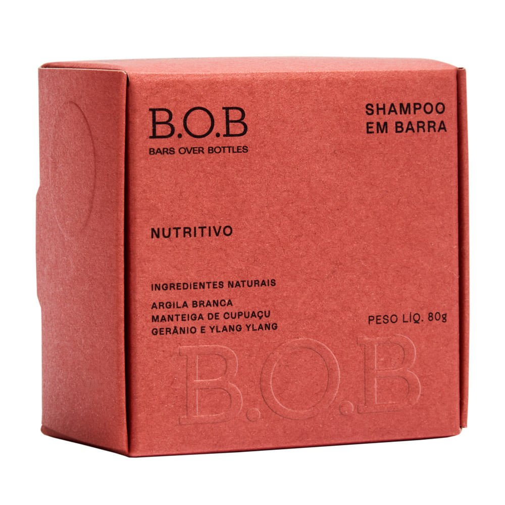 B.O.B Nutritivo Shampoo Sólido 80g 3