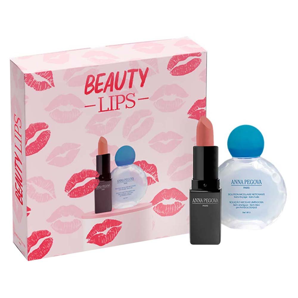 Anna Pegova Beauty Lips Kit - Batom + Solução Micelar