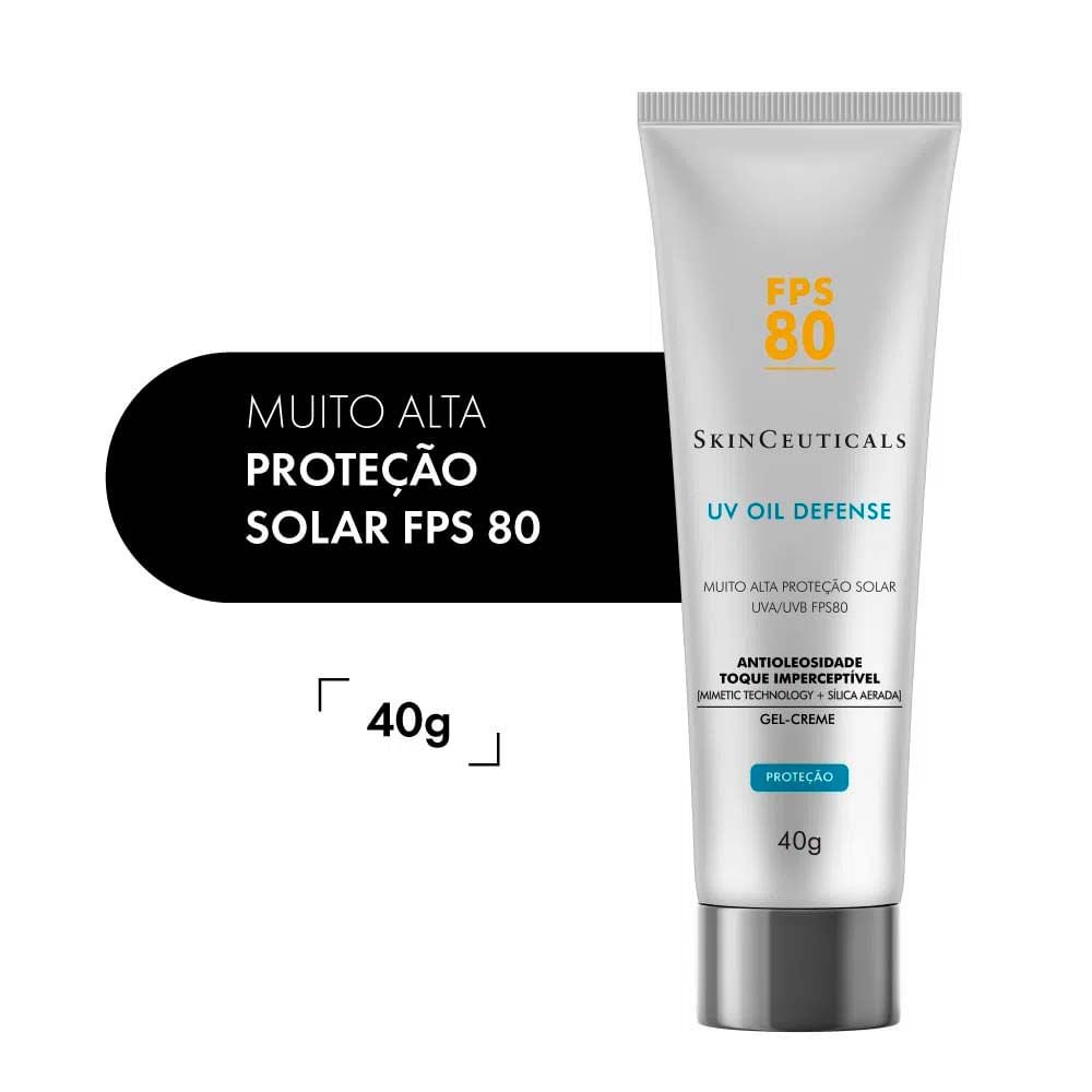 SkinCeuticals UV Oil Defense Kit com 2 Unidades – Protetor Solar Facial FPS80 – 40g ÚNICO 2